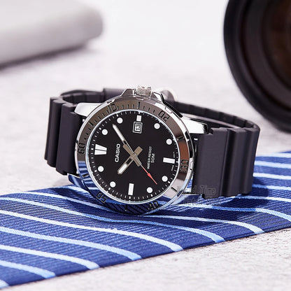 Casio watch for men business fashion resin strap atmospheric waterproof MTP-VD01-1E