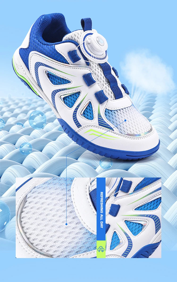 Table Tennis Shoes Couples' Lightweight Sports Badminton Shoes Non-Slip Outdoor Men's Breathable Competition Training Sneakers
