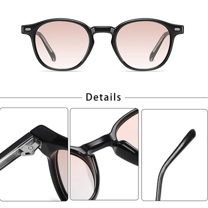 Ochelari de soare rotunzi polarizați Catside pentru bărbați, ramă TR, inserție centrală, brațe, set de ochelari de soare pentru femei, stil retro, pentru șofat, pescuit, punk, protecție UV400