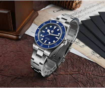 San Martin Upgraded BB58 40mm Retro Luxury Men Diver Watch NH35 Automatic Mechanical Sapphire 200m Waterproof Reloj SN0008D
