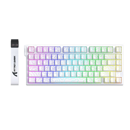 Attack Shark R82HE Wired RGB Magnetic Switch Keyboard, 256K Scan Sampling Rate, Accuracy 8K Return Rate