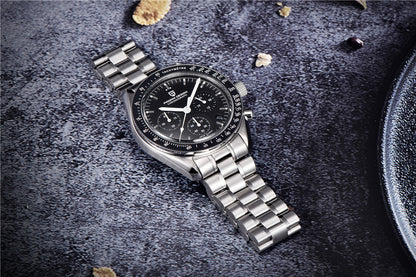 PAGANI DESIGN 2026 New Mens Watches Panda Moon Watch Luxury Quartz Watch For Men Automatic Date Sport Chronograph Wristwatch Men