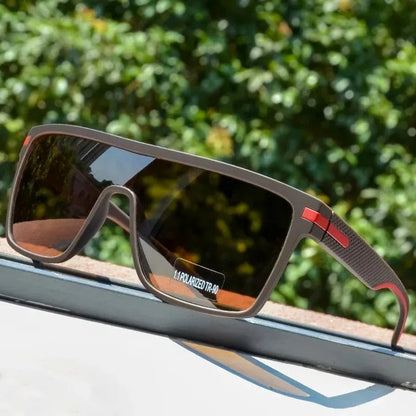 Ochelari de soare polarizați CRIXALIS pentru bărbați, pătrați, supradimensionați, antireflex, pentru șoferi, ochelari de soare cu oglindă, pentru femei, ochelari de protecție UV400, pentru bărbați