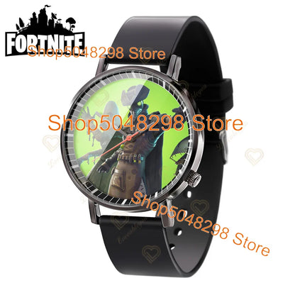 Relógio de Pulso Fortnite para Homem e Mulher, Relógio com Estampado Battle Game, Novidade 2025, Relógio de Quartzo Feminino, Presentes de Aniversário para Crianças
