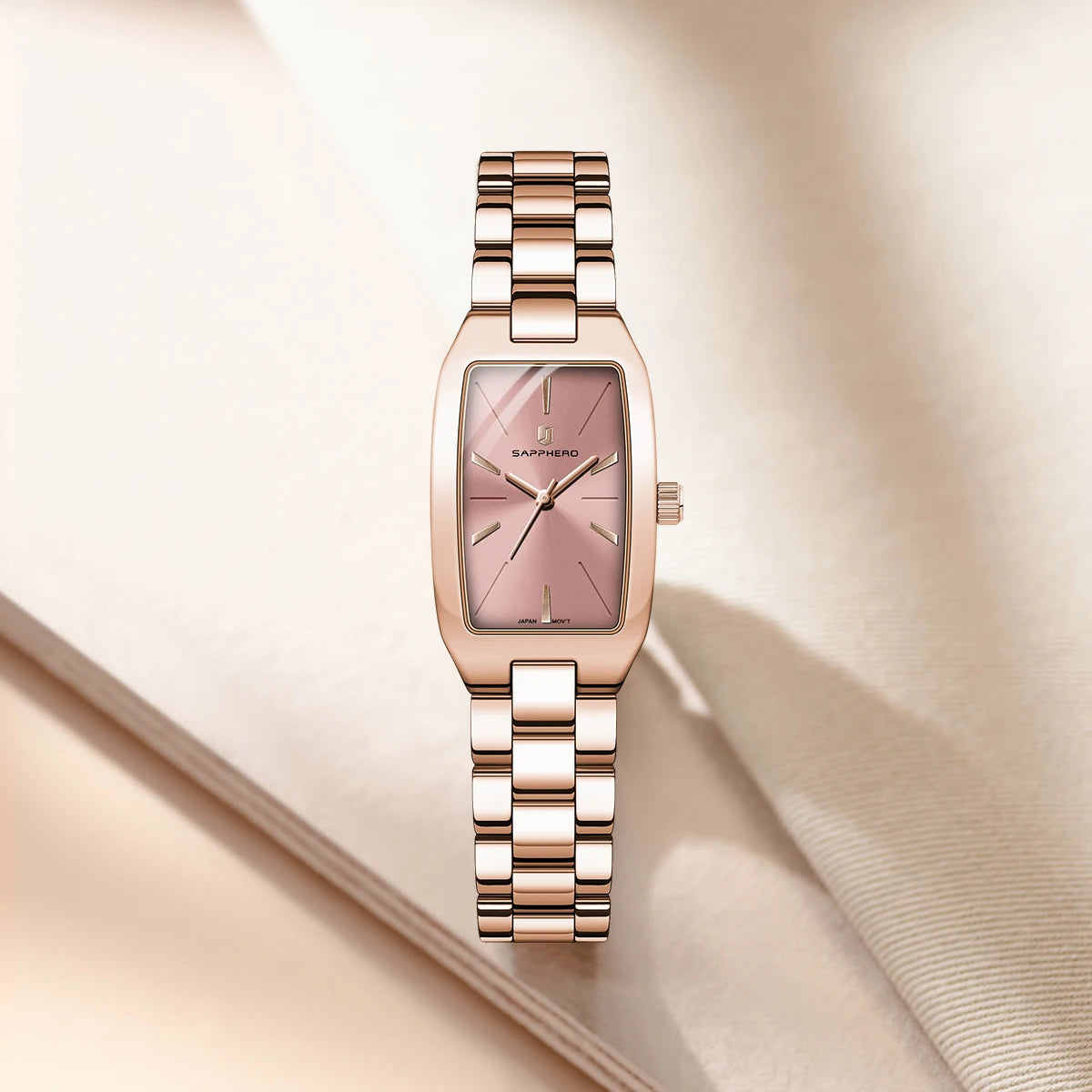 SAPPHEROLuxury Women's Watch Stainless Steel Strap Waterproof Watch Ultra-thin Dial  Fashion Simple Women's Watch Accurate Watch