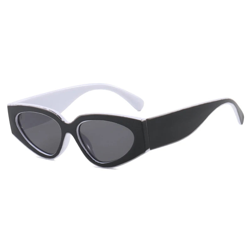 Ochelari de soare negri cu rame groase, model „Cat Eye”, pentru femei – ochelari de soare vintage la modă, ochelari clasici pentru doamne