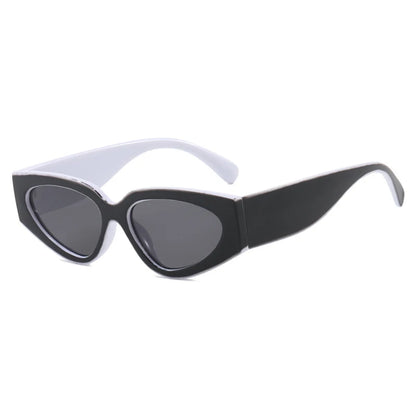 Ochelari de soare negri cu rame groase, model „Cat Eye”, pentru femei – ochelari de soare vintage la modă, ochelari clasici pentru doamne
