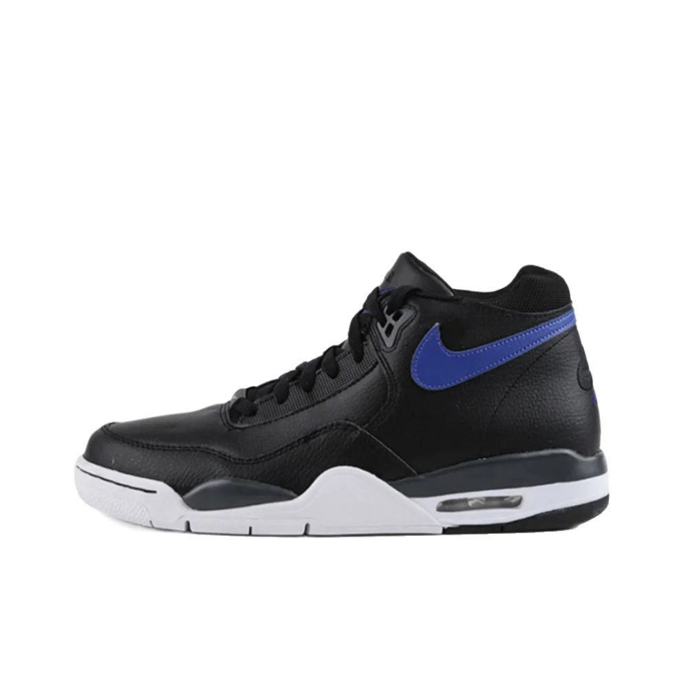 Nike Flight Legacy – Bequeme und vielseitige Retro-Basketballschuhe im Mid-Top-Stil für Herren, Weiß/Blau, BQ4212-103