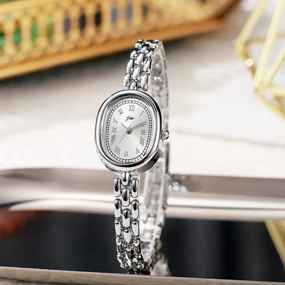 Fashion Women Watches Simple Oval Dial Bracelet Quartz Watches Student Luxury Gift Wristwatches Dropshipping Relojes Para Mujer