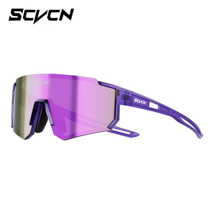 SCVCN Ochelari de soare sportivi pentru fete, ochelari de ciclism pentru copii, ochelari fotocromatici UV400, ochelari de baseball pentru băieți, ochelari pentru activități în aer liber, ochelari de soare pentru alergare și drumeții