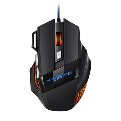 1 бр. нова Hyperspeed USB гейминг мишка с RGB подсветка, ергономична гейминг мишка 7D за Esports, жична мишка за лаптоп и PC геймър