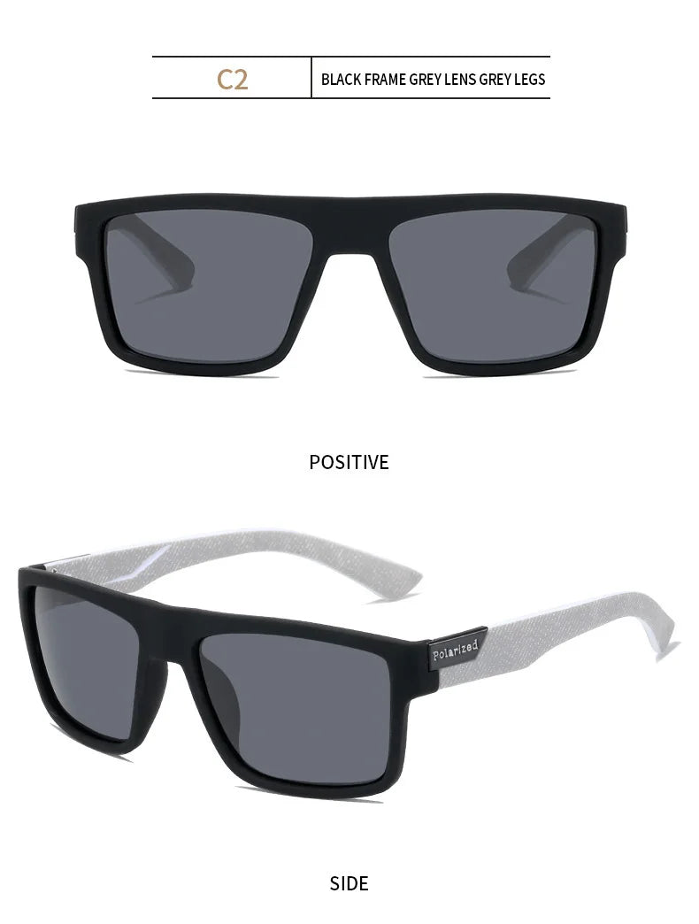 2022 Luxury Polarized Sunglasses Men Women Fashion Square Male Sun Glasses Vintage Driving Fishing Eyeglasses Sport Shades UV400