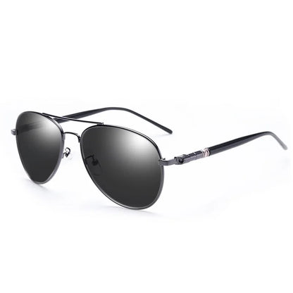 Ochelari de soare polarizați pentru bărbați și femei, ochelari colorati cu lentile reflectorizante, ochelari de soare pentru șofat, negri, unisex, cu lentile de pilot, UV400