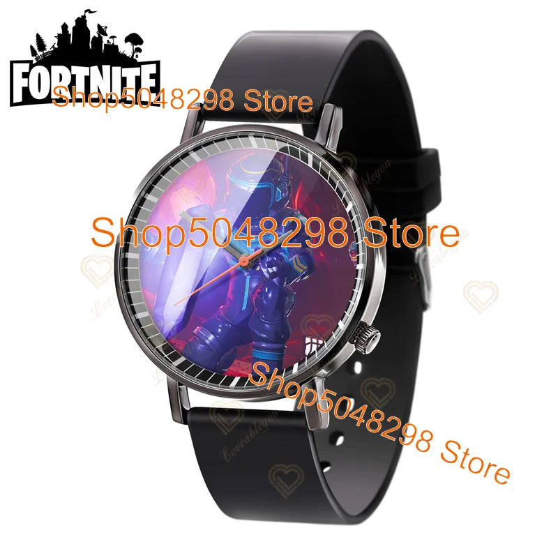 Relógio de Pulso Fortnite para Homem e Mulher, Relógio com Estampado Battle Game, Novidade 2025, Relógio de Quartzo Feminino, Presentes de Aniversário para Crianças