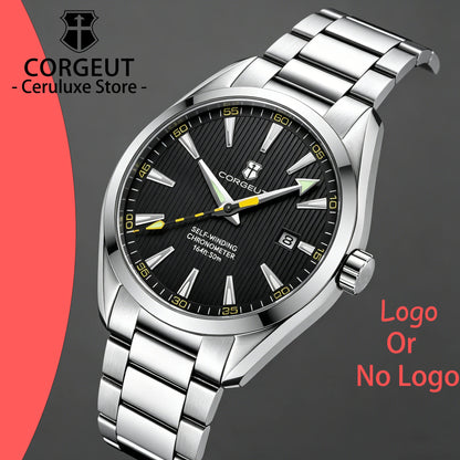 CORGEUT 41mm Luxury NH35 Movement Watch for Men Sapphire Glass Sport Clock Automatic Men's Watch Mechanical Watches