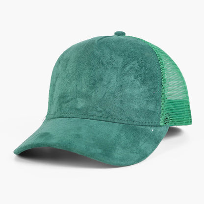 1 Piece Baseball Cap Men 5 panel Mesh Suede Trucker Hat Womren Spring Summer Outdoor Sports Hats Women Solid Color gorros