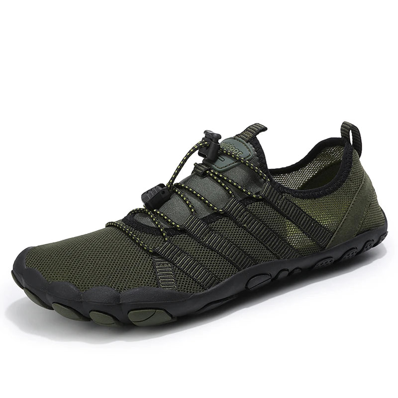 Green Water Shoes For Men Aqua Upstream Shoes New Breathable Mesh Beach Sandals Summer Sport Shoes Women Swimming Shoes Slippers