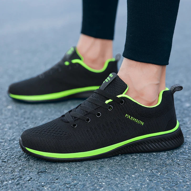 Gebreide hardloop- en wandelschoenen voor heren en dames, casual sneakers, ademende sportschoenen voor hardlopen, fitness en outdoor, lichtgewicht, maat 38-47