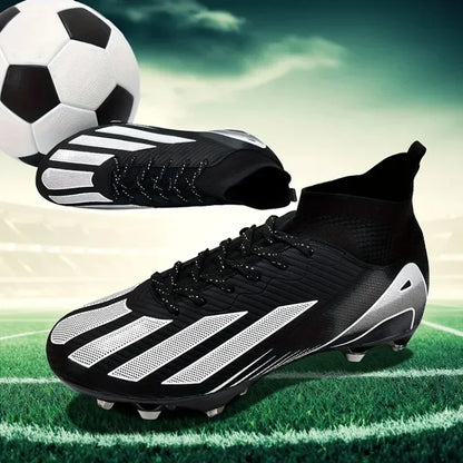 Men's New TF Football Boots Sneakers Society Turf Grass Ultralight Male Soccer Shoes Comfortable Ankle Football Shoes Futsal Fast