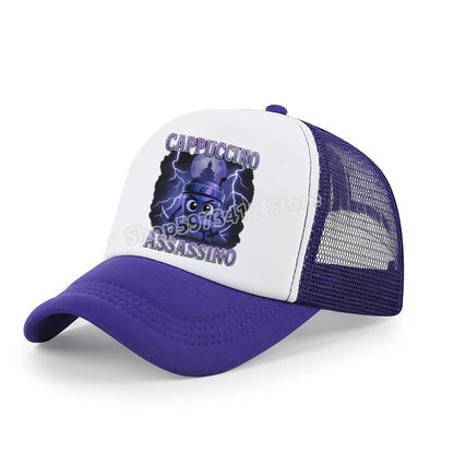 Italian Brainrot Baseball Caps Funny Anime Print Tung Tungtung Sahur Hats Summer Adjustable Fmaliy Headdress Cap Birthday Gifts