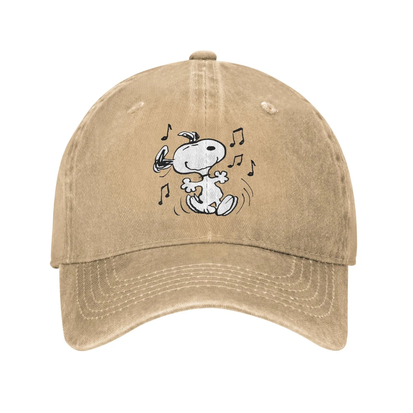 Sleeping Snoopy Baseball Caps Casual Distressed Washed  Snapback Cap Unisex Style Outdoor Summer Adjustable Caps Hat