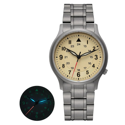 BERNY Titanium Watches for Men Super Luminous Sapphire Field Men's Watch Outdoor Quartz Wristwatch Lightweight 5ATM