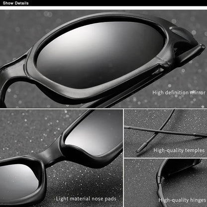 Ochelari de soare polarizați pentru bărbați, pentru ciclism, sporturi în aer liber, pescuit, alergare, ochelari de soare UV400