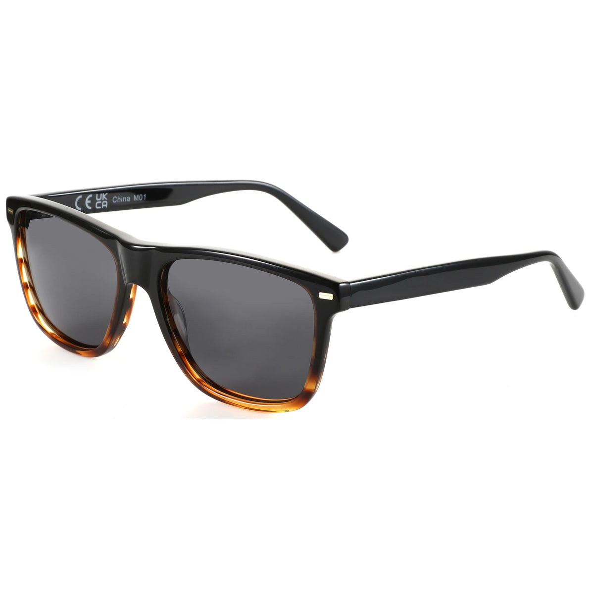 ZENOTTIC Ochelari de soare polarizați la modă, protecție UV400, ochelari de soare pătrați din acetat, design clasic, pentru femei și bărbați