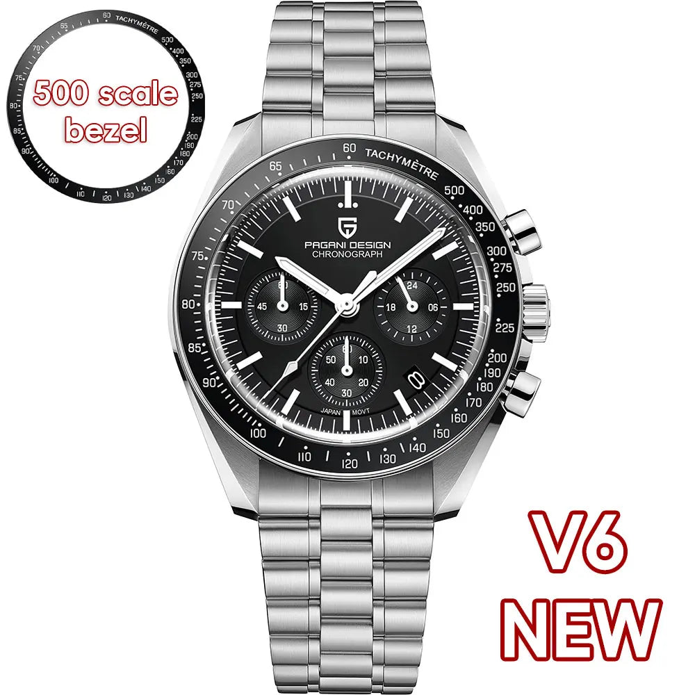 PAGANI DESIGN PD1701 Tribute to CK2998 Moon Watch Retro Quartz Watch For Men AR Sapphire crystal Sport Chronograph Man 2026 New