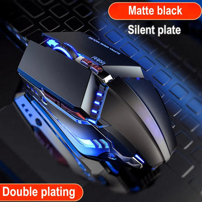 PC Competitive USB Wired Gaming Mouse RGB Silent Mouse 3200 DPI Mechanical Mouse 7 Button PC Laptop Player