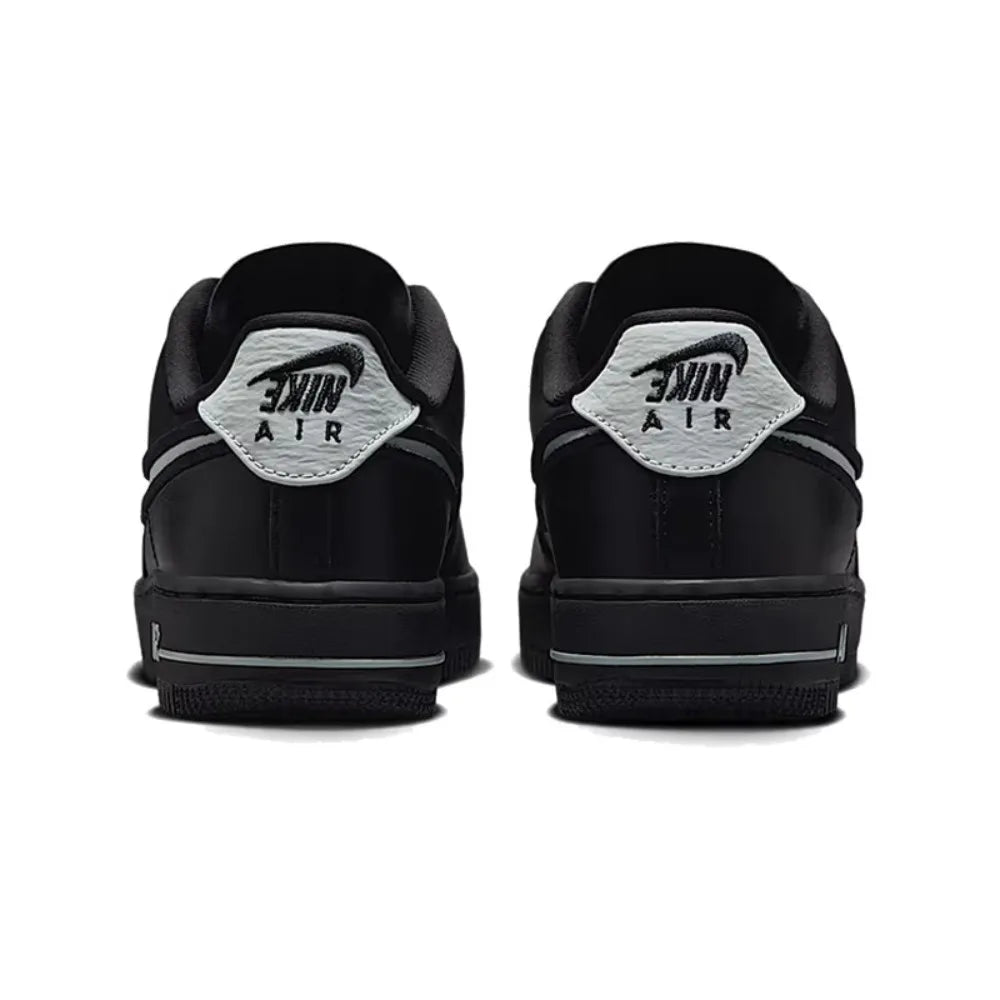 Nike Air Force 1 Rubber Leather Comfortable Stylish Versatile Elegant Low-Top Sneakers Women's Black FJ7409-002