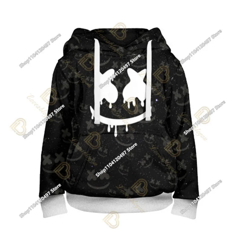 Sweatshirt med Fortnite-tryck för barn 2-14Y, huvtröja för pojkar och flickor, Harajuku-modejacka, barnkläder för spel och cosplaykostym