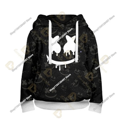Sweatshirt med Fortnite-tryck för barn 2-14Y, huvtröja för pojkar och flickor, Harajuku-modejacka, barnkläder för spel och cosplaykostym