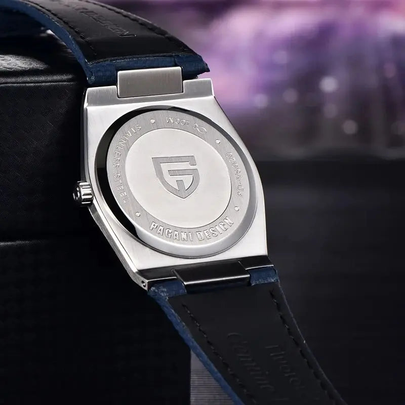 PAGANI DESIGN 2025 new thin 7MM men's quartz watch VJ21 37MM sapphire stainless steel waterproof 10Bar luminous C3 reloj hombre