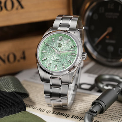 Watchdives WD0003C 38mm Watch VH31 Sweep Seconds Quartz Movement Stainless Steel Watch Elementum Original Design Men Wristwatch