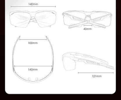 Ochelari de ciclism polarizați SCVCN, ochelari de soare pentru alergare, protecție UV, ochelari pentru ciclism sportiv, MTB, bicicletă de șosea, ochelari pentru femei, ochelari de protecție pentru ciclism