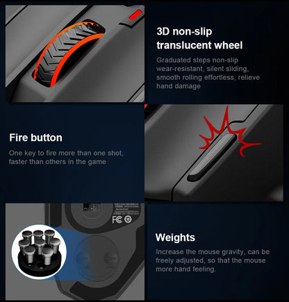 E-YOOSO X-39 USB Wired RGB Gaming Mouse 24000 DPI SG8960 19 buttons programmable game Optical mice for Computer PC Laptop