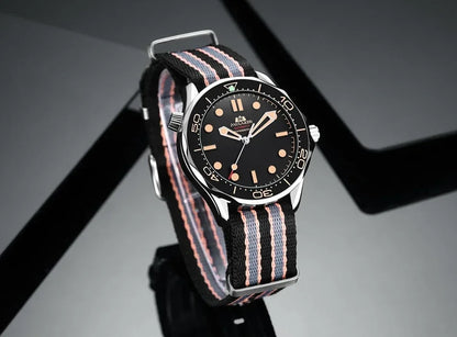 Automatic Watches for Men Mechanical Self Wind Net Stainless Steel Nylon Strap Luxury New Limited Reloj Hombre Baratos