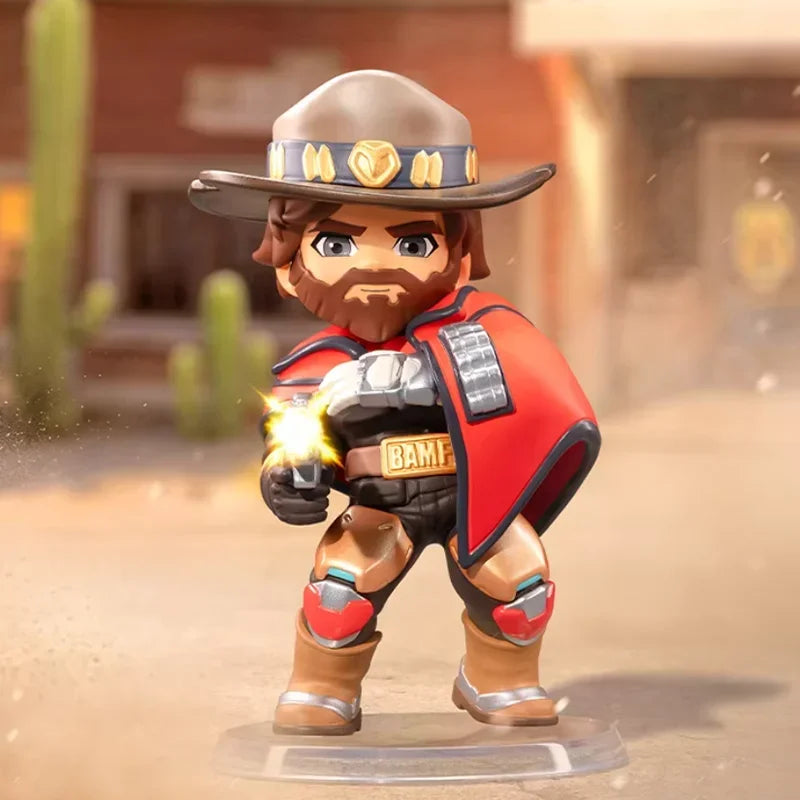 POP MART Overwatch Play of The Game Series Blind Box Mystery Box – urocze zabawki, ozdoby, figurki, dekoracje do domu, modele na biurko i lalki