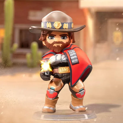POP MART Overwatch Play of The Game Series Blind Box Mystery Box – urocze zabawki, ozdoby, figurki, dekoracje do domu, modele na biurko i lalki