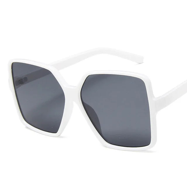 Ochelari de soare oversize pentru femei, din plastic cu efect de gradient, de marcă, de designer, pentru femei, UV400