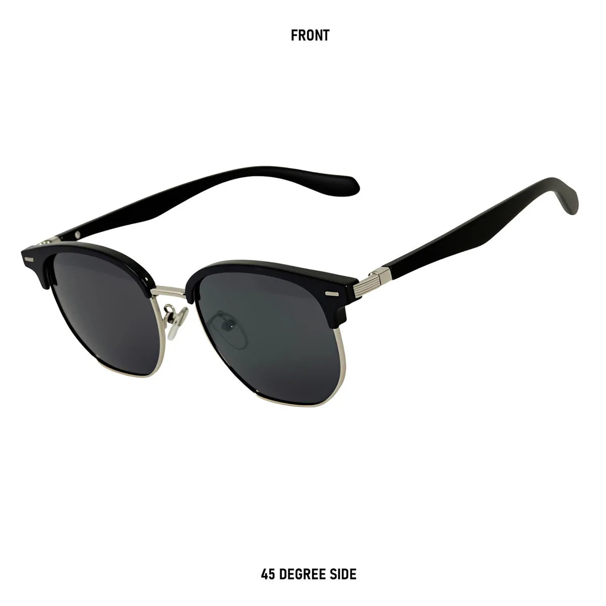 Ochelari de soare polarizați pentru bărbați, lentile semi-fără ramă, ochelari de soare vintage retro pentru femei, ochelari de soare la modă pentru vacanță, Gafas De Sol Hombre