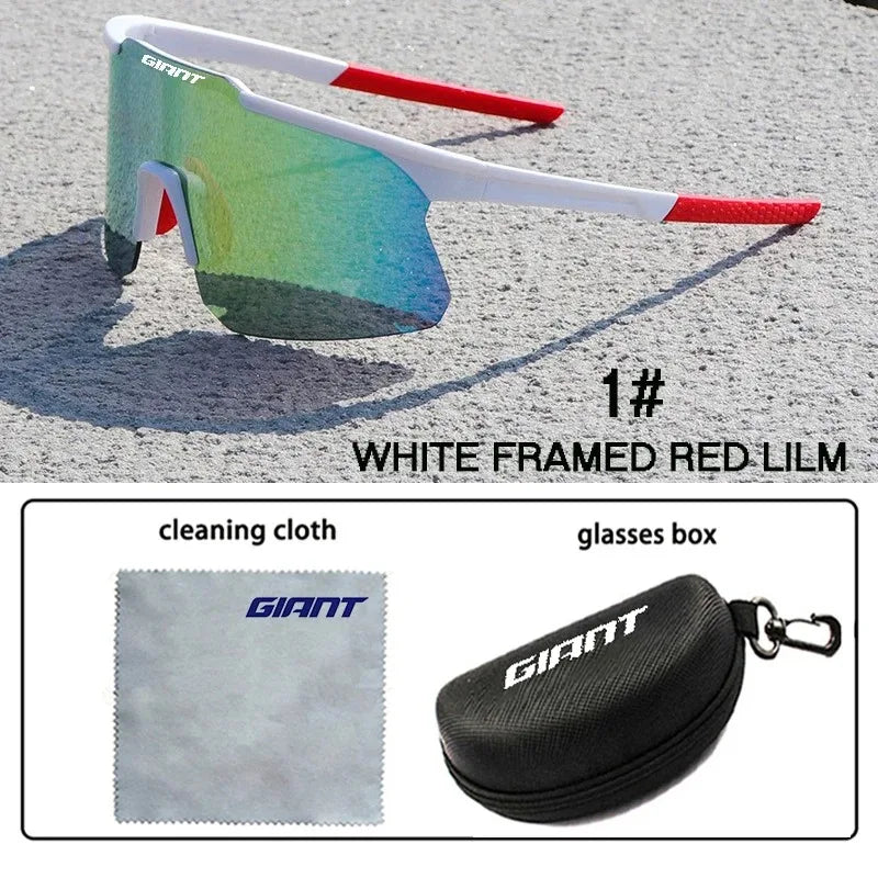 ochelari de soare uriași pentru ciclism, pentru bărbați și femei, MTB, bicicletă de șosea, ochelari de soare pentru ciclism, lentile pentru activități în aer liber, cu husă, ochelari de protecție pentru ciclism