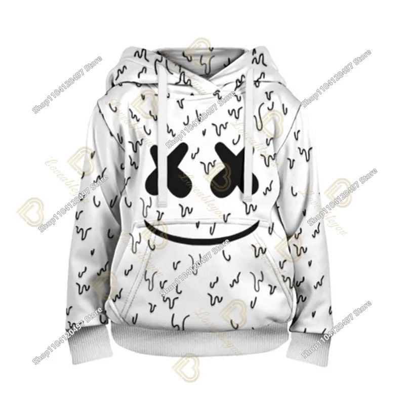 Sweatshirt med Fortnite-tryck för barn 2-14Y, huvtröja för pojkar och flickor, Harajuku-modejacka, barnkläder för spel och cosplaykostym