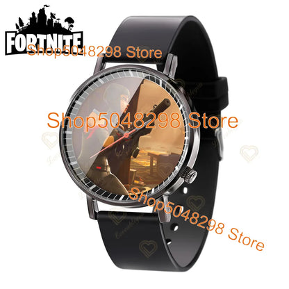 Relógio de Pulso Fortnite para Homem e Mulher, Relógio com Estampado Battle Game, Novidade 2025, Relógio de Quartzo Feminino, Presentes de Aniversário para Crianças