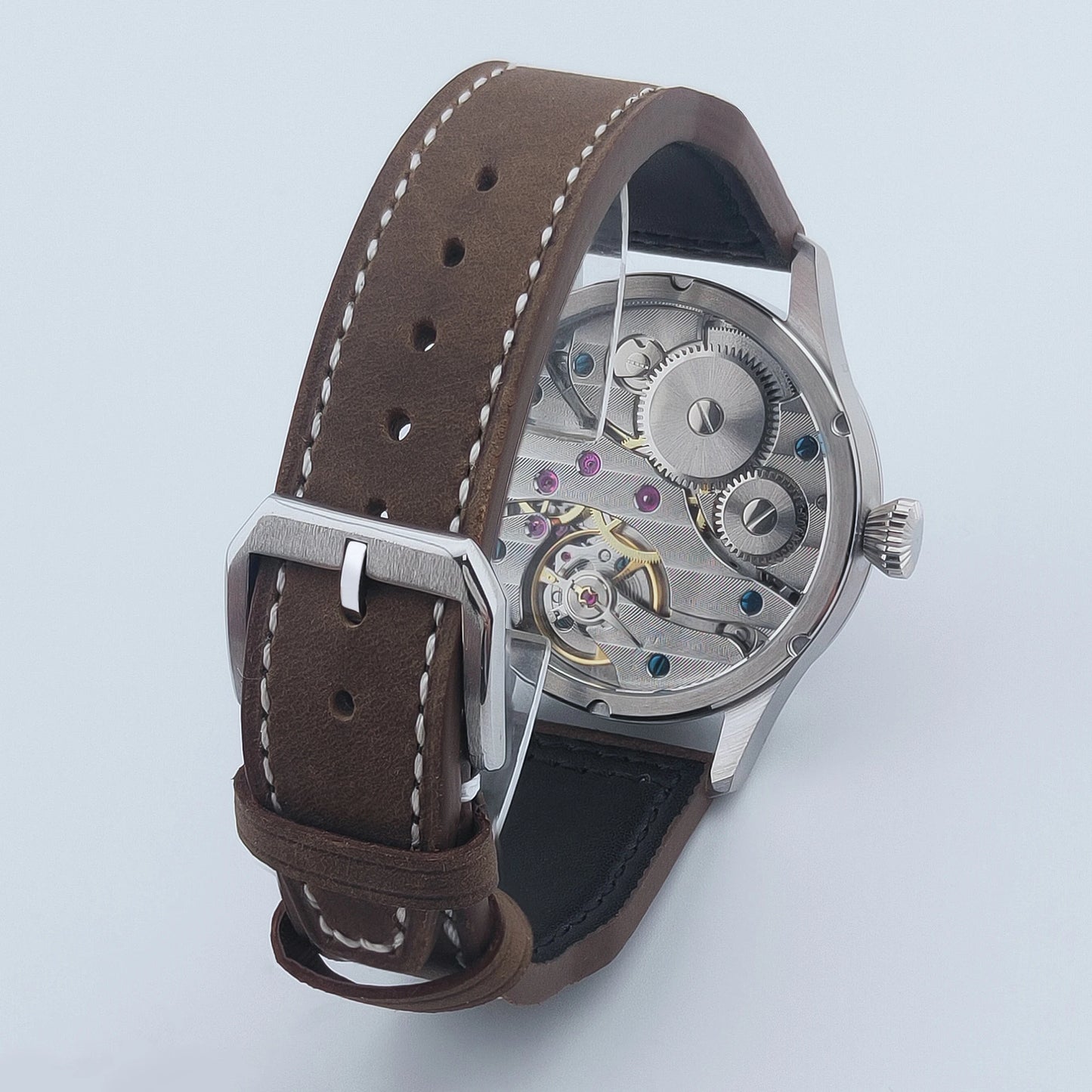 Relógio de Homem Corgeut Luxury com Vidro de Safira, Mostrador de 42 Mm, Movimento de Corda Manual St3600 ou St3601, Caixa em Aço 316L, Resistência à Água 30 M
