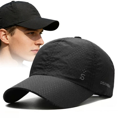 Solid Running Cap Thin Quick Drying Breathable Duck Tongue Outdoor Men's Women Sun Summer Fishing Visor Baseball Cap