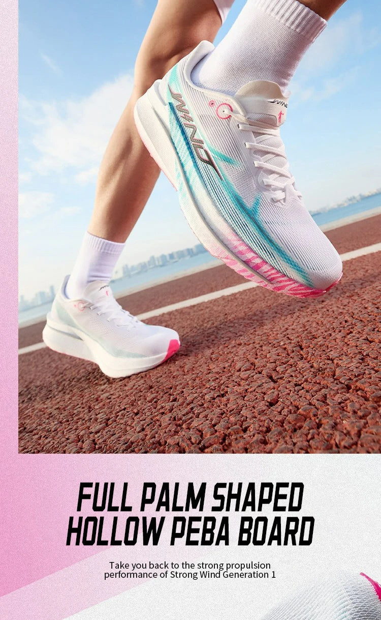 QIAODAN Men's Trail Running Shoes 2026 WIND 4 Jogging Sport Shoes GYM Mesh Breathable Athletic Running Sneakers QDB023262298
