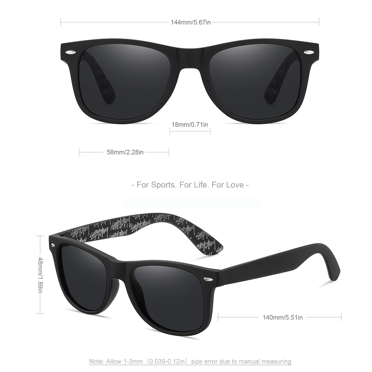 Ochelari de soare sport pentru bărbați și femei marca BARCUR, cu ramă ultra-ușoară din PC de înaltă calitate, protecție UV400, pentru activități în aer liber, conducere și ciclism