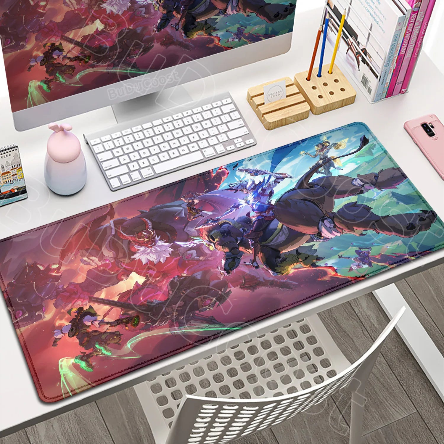 Produit gaming premium Fraquane, Large XXL DIY Cool Overwatch Mouse Pad Keyboard Table Gaming Accessories Non-Slip Rubber Edge locking spped Laptop Rug desk Mat